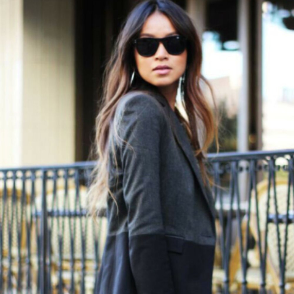 Zara Color Block Two Toned Blazer